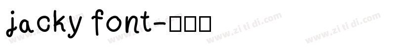 jacky font字体转换